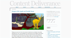 Desktop Screenshot of contentdeliverance.com