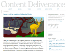 Tablet Screenshot of contentdeliverance.com